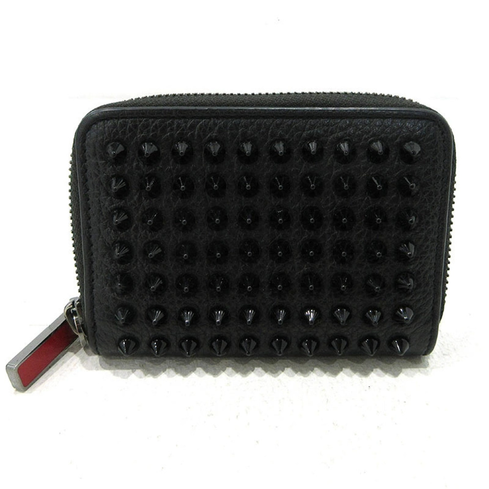 Christian Louboutin Panettone Spike Stud Coin Wallet Black